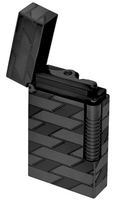 Le Grand - Monogram 1872 - Guilloche Lighter - Black - S.T. Dupont