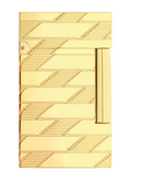 Ligne 2 - Monogram 1872 - Guilloche Lighter - Gold - S.T. Dupont