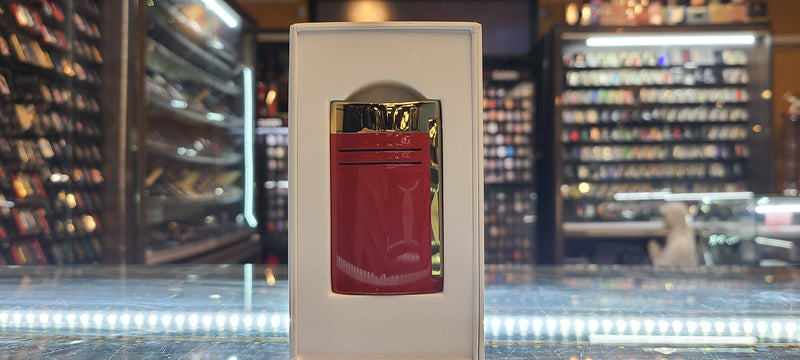 S.T. Dupont - Maxijet Burgundy/Golden Lighter