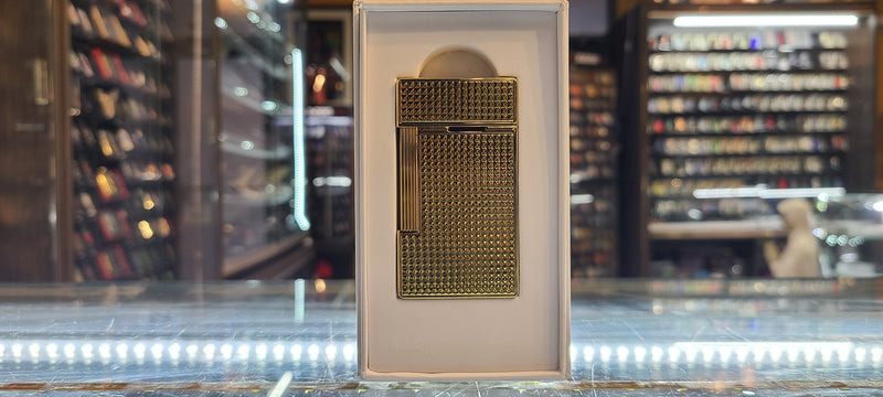 S.T. Dupont - Big D Diamond Head Golden Lighter