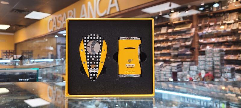 Cohiba lighter and cutter combo - Gold