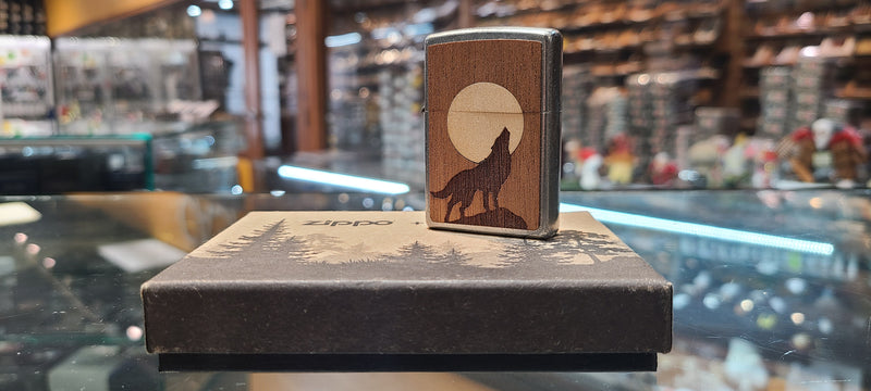 Woodchuck Howling Wolf - 49043- Zippo