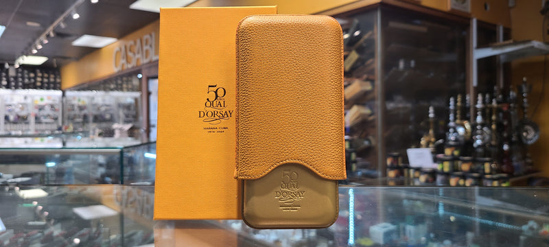 Quai D'Orsay - 50th Anniversary Leather Cigar Pouch - HG9.00185 - 3 Cigar Holder