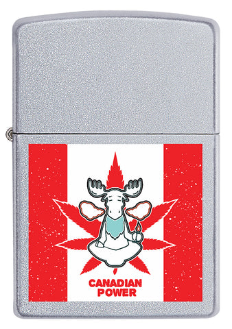 Copy of Canadian Leaf Power Silver - 205-064515 - Zippo