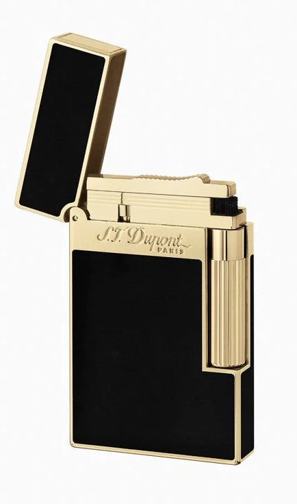 S.T. Dupont - Ligne 2 - Black Lacquer With Gold Finish - Lighter