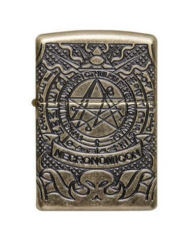 Armor® Antique Brass Book of the Dead - 29561 - Zippo