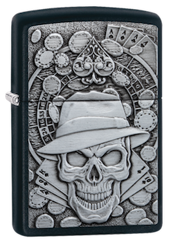 Gambling Skull -  49183 - Zippo