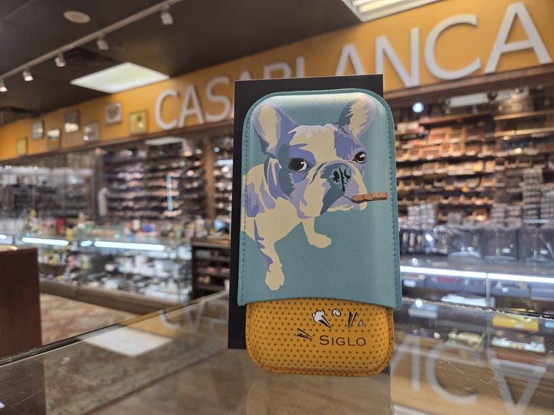 Siglo Leather Cigar Case - Dog