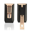 Slide - Matte Black + Rose Gold - Double-jet Flame Lighter with Cigar Punch