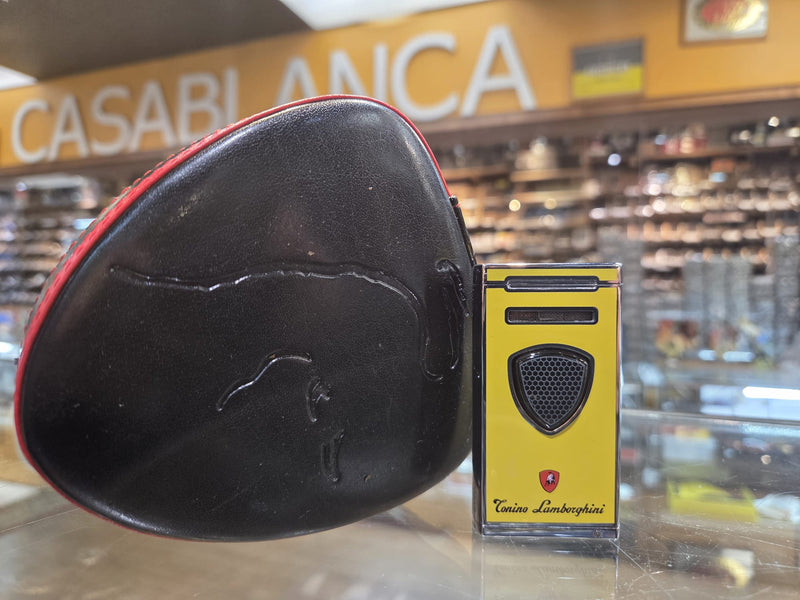 Lamborghini Torch Lighter- Yellow single torch/soft flame