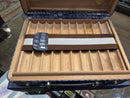 Lubinski - Blue Croc Travel Humidor - 18 count