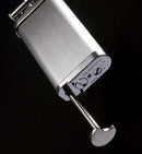 Antique Silver Plated w/ etched Arabesque Pattern Lighter - by IM Corona - Old Boy Design (64-7525)