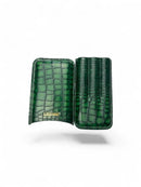 Lubinski - Green Croc Leather Cigar Case