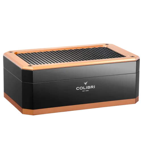 Colibri - Rally Humidor - Black/Rose Gold