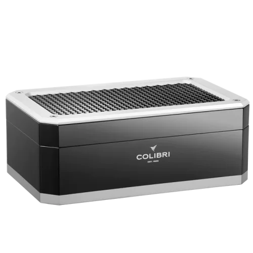 Colibri - Rally Humidor - Black/silver