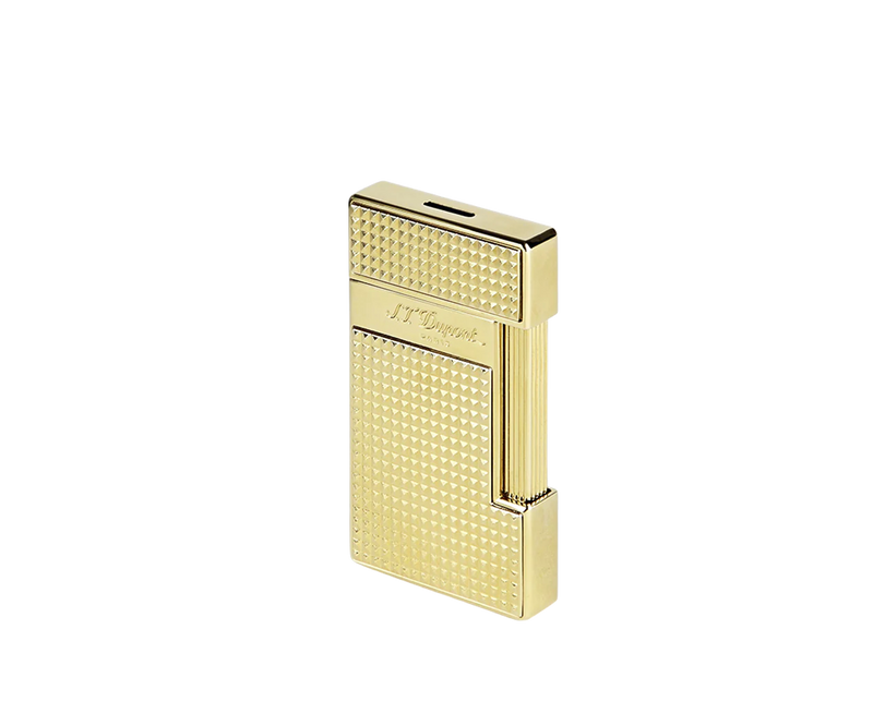 S.T. Dupont - Slimmy Diamond Head Golden Lighter