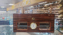 Humidor - Glossy Elegant Brown Grain Finish - 120 count