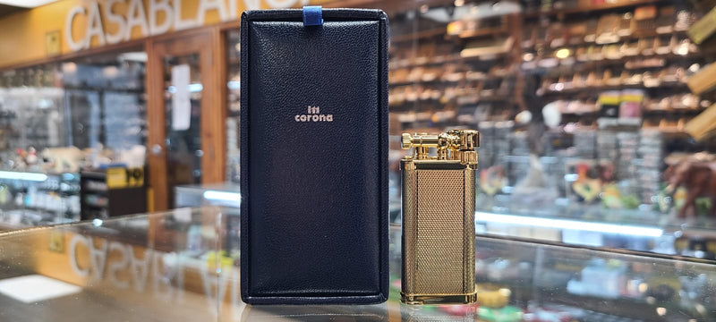 Gold Plated Lighter - by IM Corona - Old Boy Design (64-5211)