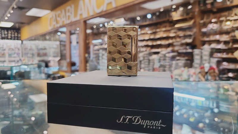 S.T. Dupont -  L1 L2 LI Initial Cube Y Gold