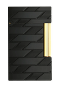 Ligne 2 - Monogram 1872 - Guilloche Lighter - Black - S.T. Dupont