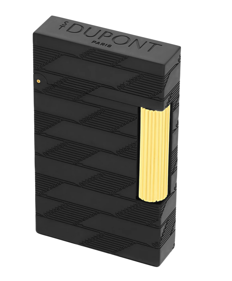 Ligne 2 - Monogram 1872 - Guilloche Lighter - Black - S.T. Dupont