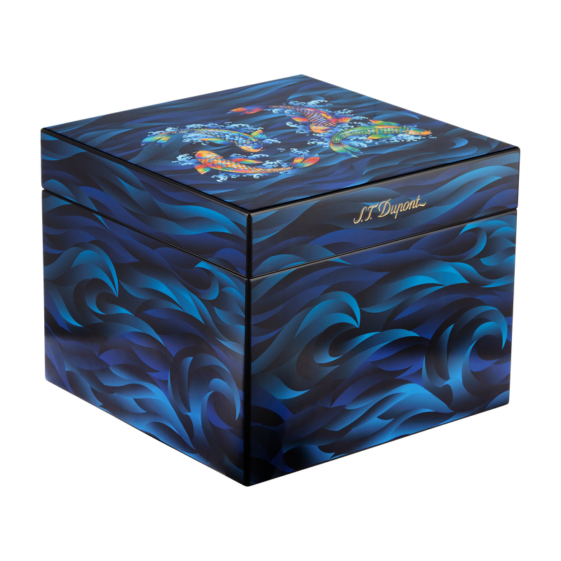 S.T. Dupont - Koi Fish - Cube Humidor