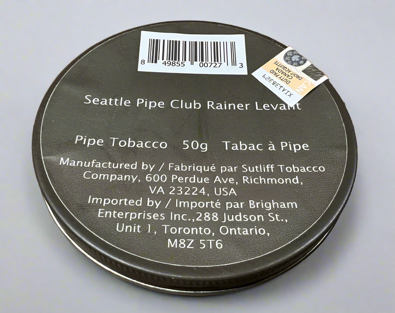 Seattle Pipe Club - Rainier Levant - *Plain Packaged Tin*