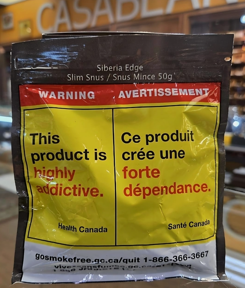 Siberia Edge (White) Snus - Slim (11 MG Nicotine Pouches) - 50g! *BULK SAVINGS*