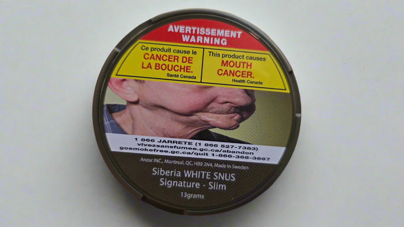 Siberia White Snus Signature Slim - 11MG Nicotine - All White Mint Nicotine Pouch