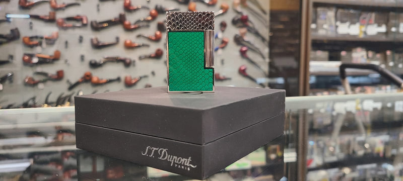 S.T. Dupont - L1 L2 Snake Skin Green Palladium