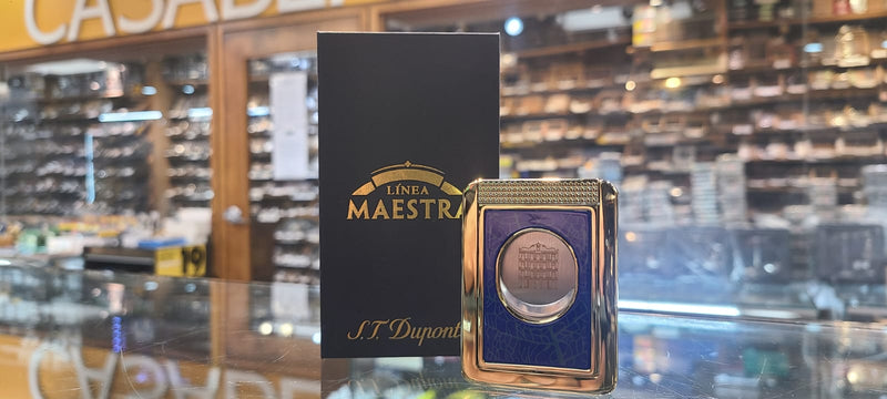 S.T. Dupont - Partagas Linea Maestra CC Stand Blue-Golden