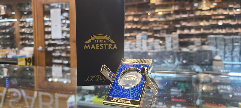 S.T. Dupont - Partagas Linea Maestra CC Stand Blue-Golden