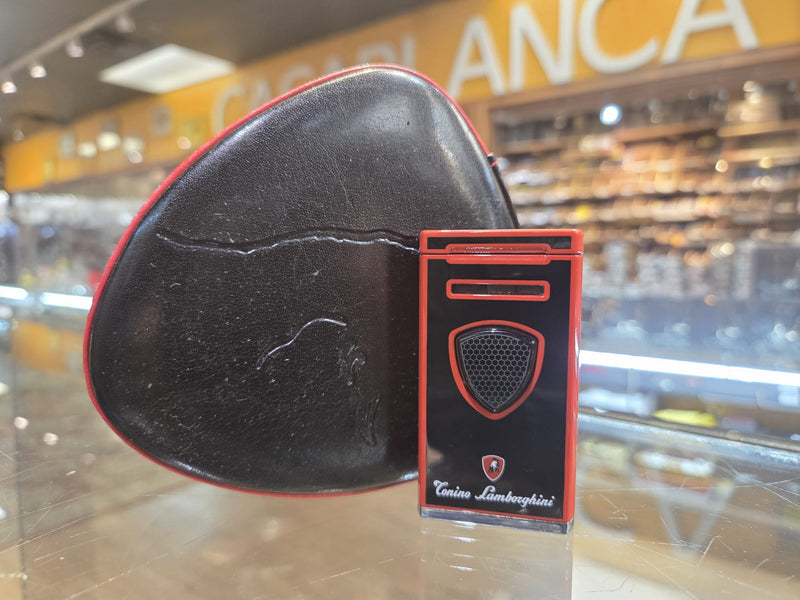 Lamborghini Torch Lighter- Red and Black Single Torch/soft flame
