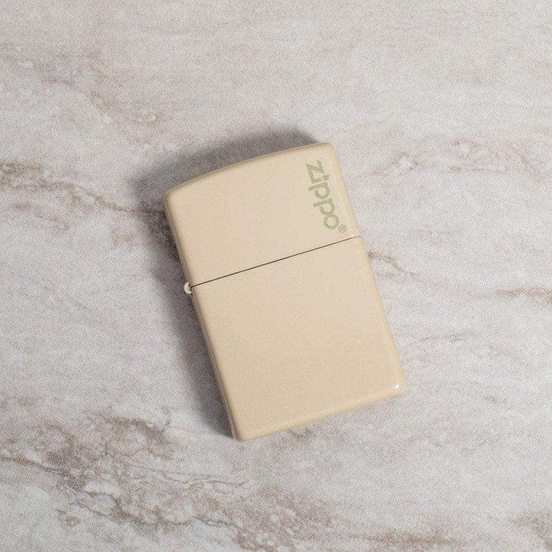 Flat Sand Zippo Logo - 49453ZL