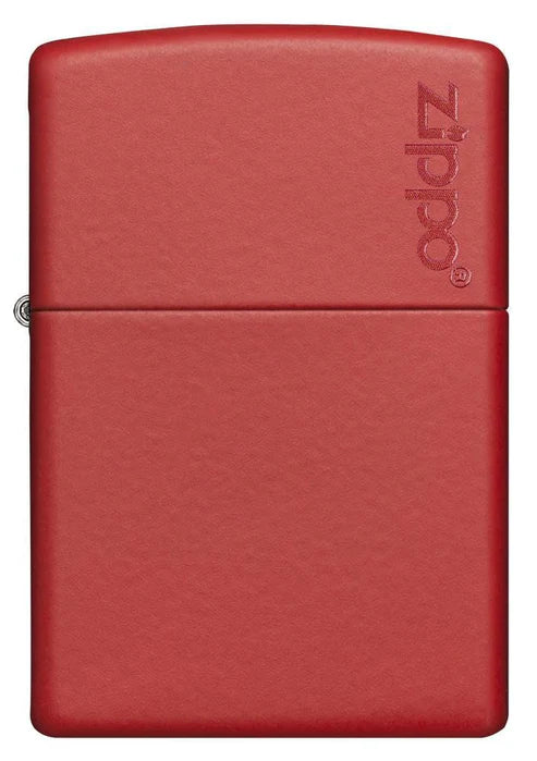 Red Matte - Zippo Logo - 233ZL