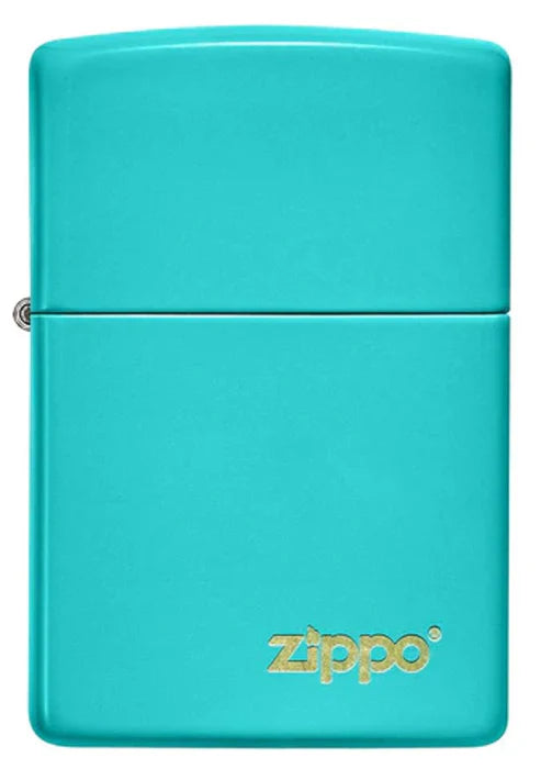 Flat Turquoise - Zippo Logo - 49454ZL