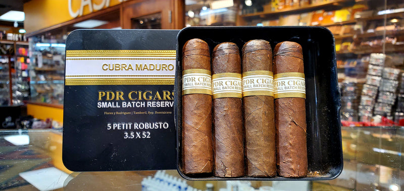 Cubra Maduro - Tin of 5 - Petit Robusto (Small Batch Reserve) - PDR Cigars