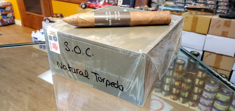 Spirit of Cuba - Natural Torpedo - Box of 20 - Alec Bradley