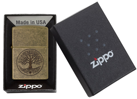 Tree Antique Brass - 29149 - Zippo