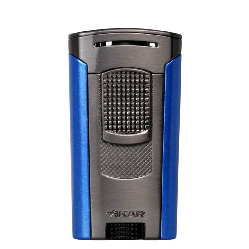 Xikar - Astral - Single Jet Lighter - Gunmetal & Blue