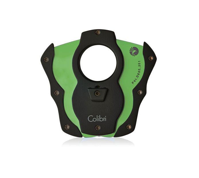 Colibri Cut - Black + Green - Double-Guillotine Cigar Cutter with Color-Coated Blades