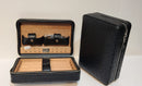 Black Leather Travel humidor - 5 Cigars - JT002
