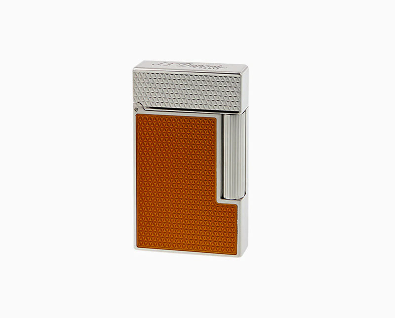 S.T. Dupont - Ligne 2 -Bright Orange Lacquer Guilloche - C16617 - Lighter