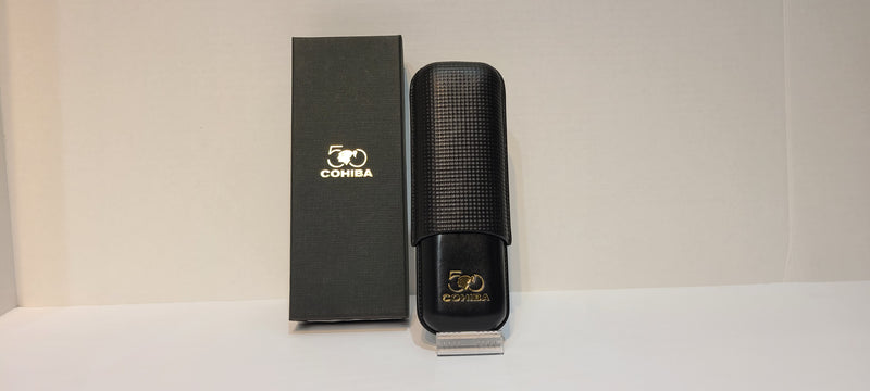 Cohiba 50th Anniversario Leather 2 cigar holder - HG9.00076