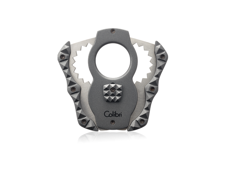Quasar Cut - Grey - Double-guillotine Cigar Cutter with Open Surface Blades