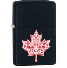 Maple Leaf - Black Matte - 218-078203 - Zippo