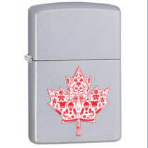 Maple Leaf - Satin Chrome - 205-078174 - Zippo