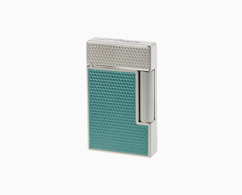 S.T. Dupont - Ligne 2 - Turquoise Lacquer Guilloche - C16618 - Lighter