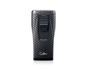 Monaco - Black Carbon Fiber - Triple-jet Flame Lighter
