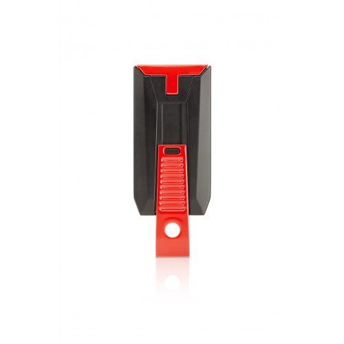 Slide - Matte Black + Red - Double-jet Flame Lighter with Cigar Punch